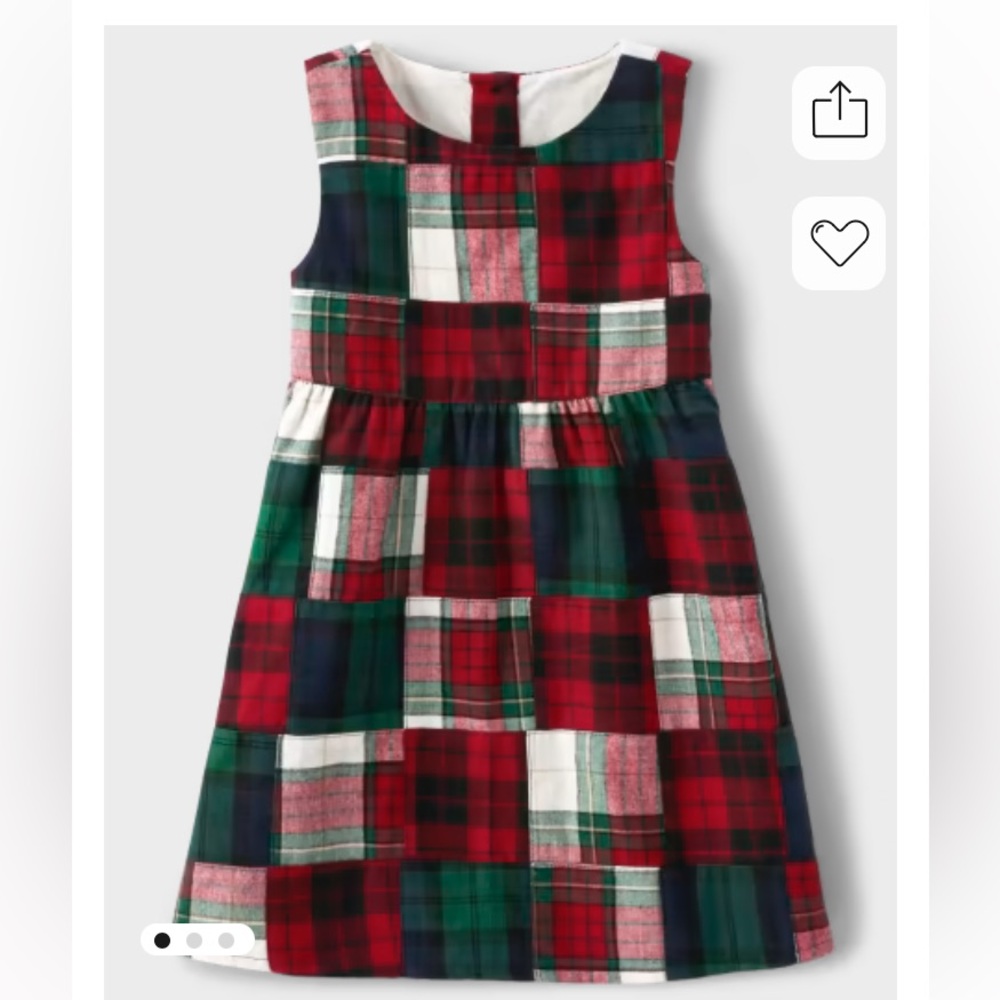 NWT Gymboree Girls Flannel Patchwork Plaid Christmas Jumper Sz 6, Christmas